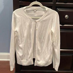 A new day white lightweight cardigan long sleeve women’s large